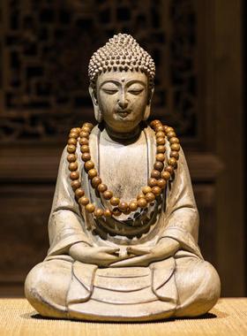 新中式佛像摆件桌面保平安摆设半手工佛像装饰品