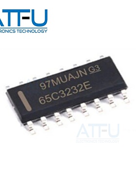 SN65C3232EDR SOIC-16 RS-232线路驱动器/接收器芯片 全新原装