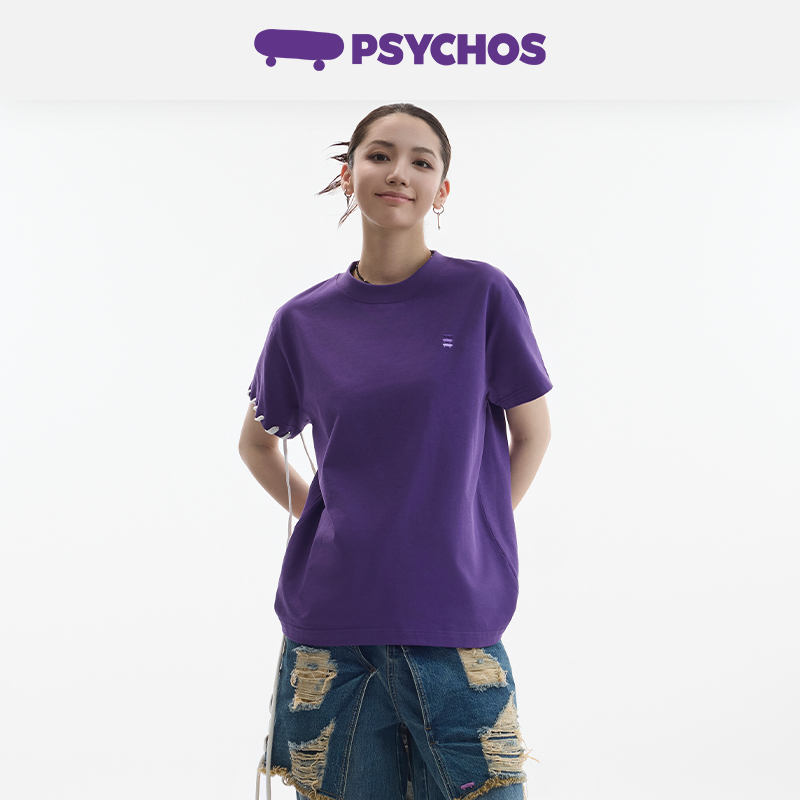 Psychos疯字游戏全棉T恤男女同款