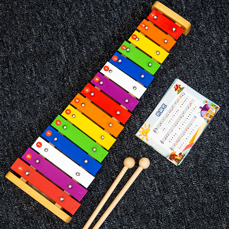 教学标准15音敲琴木制打击琴八音琴儿童乐器奥尔夫音乐玩具宝宝