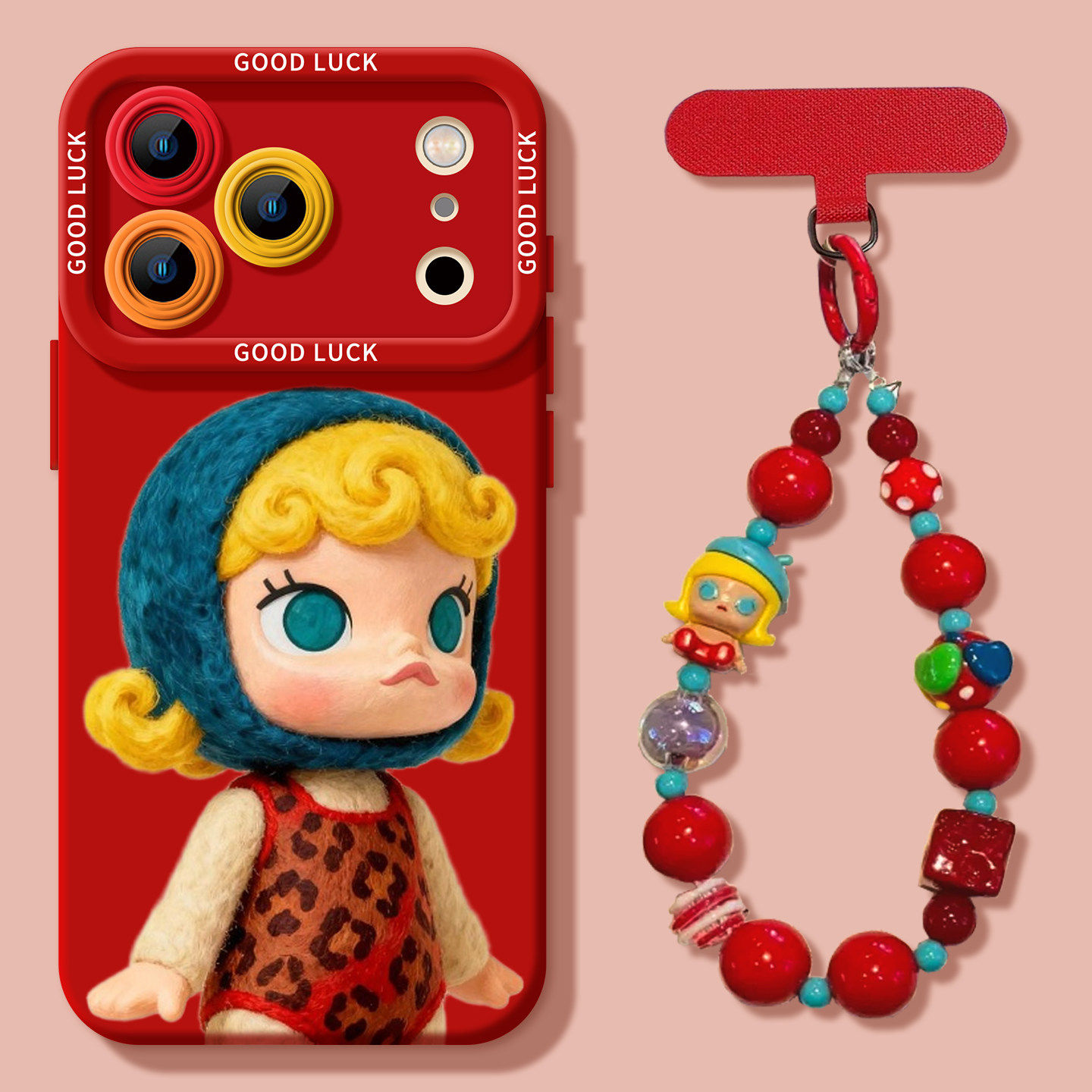 适用iphone17promax手机壳红色本命年苹果17莫莉15卡通13喜庆16promax超火12硅胶plus防摔air爆款11女14pro套