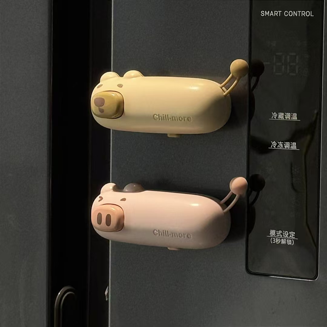 小猪封口机小型家用可爱卡通塑料包装零食品封口器迷你磁吸冰箱贴