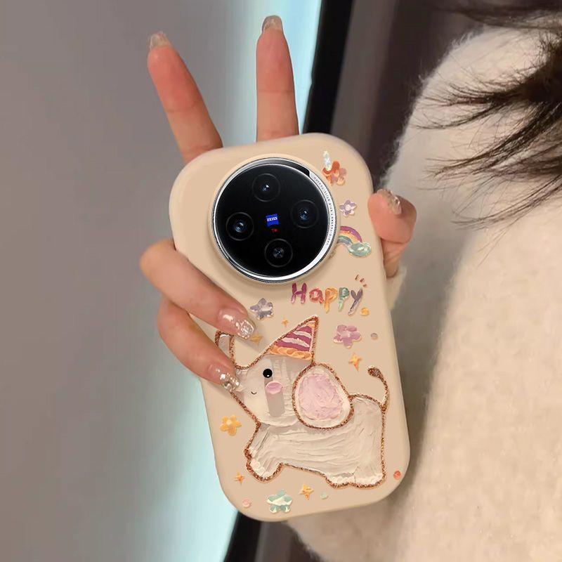 适用于Vivox200Pro女性新款手机壳X200小众高端X100可爱X100Pro夏季清新X90创意无碰撞型X80软硅胶防摔保护套