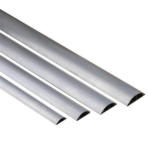 铝合金半圆弧形线槽明装明线电线槽地板地面防踩线槽自粘家用神器