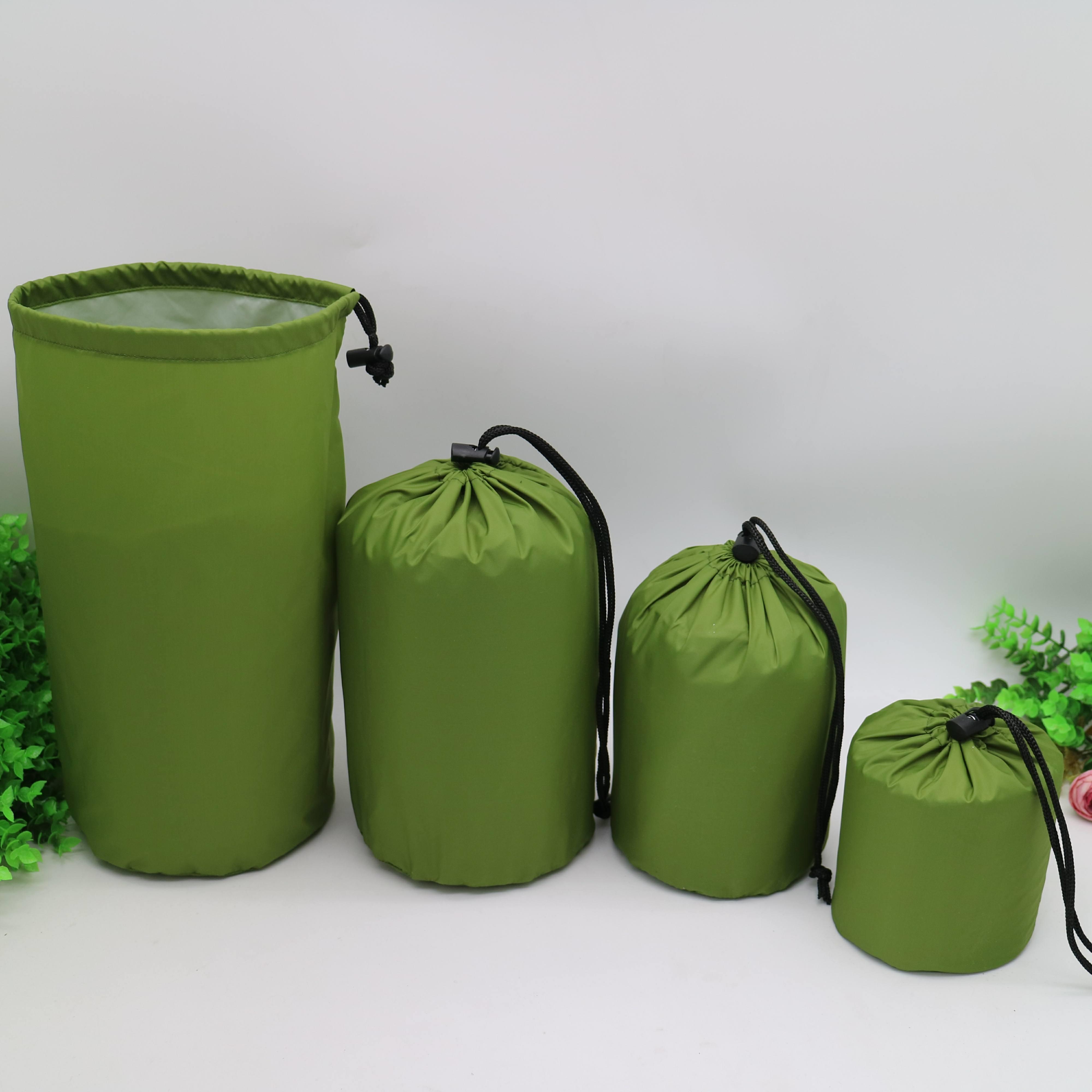 190防水尼龙束口袋羽绒服收纳袋聚酯纤维袋旅行箱整理袋收口袋索