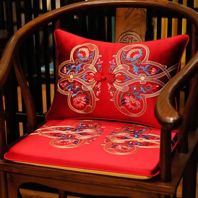 新古典中式坐垫结婚喜庆餐椅垫靠垫抱枕红木沙发椅子垫圈椅太师椅