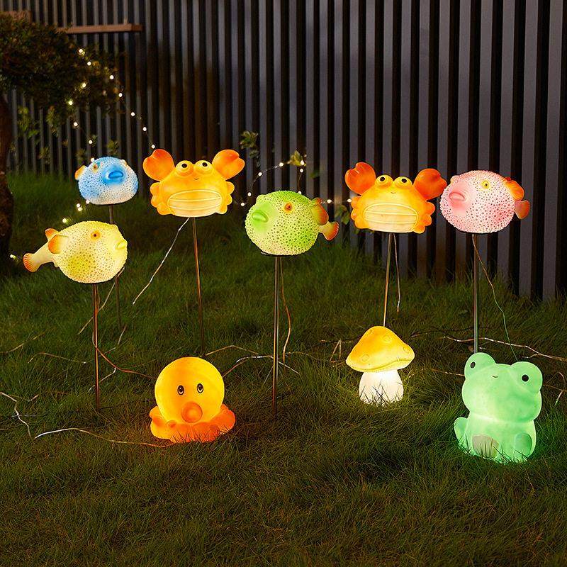 24V仿真卡通防水发光章鱼螃蟹河豚造型灯庭院草坪别墅公园景观,家装灯饰光源,景观庭院灯饰,淘宝优惠券,粉丝福利购,淘宝优惠卷