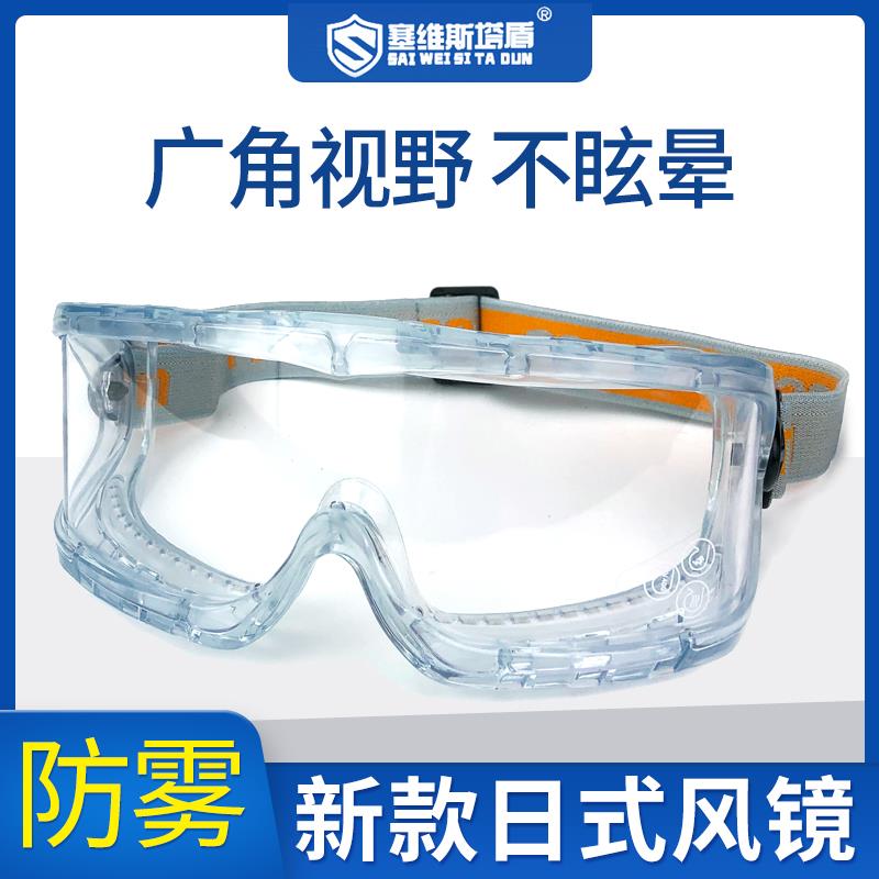 护目镜男劳保工作耐磨防尘防飞溅防冲击骑行防风沙防飞沫防雾眼镜