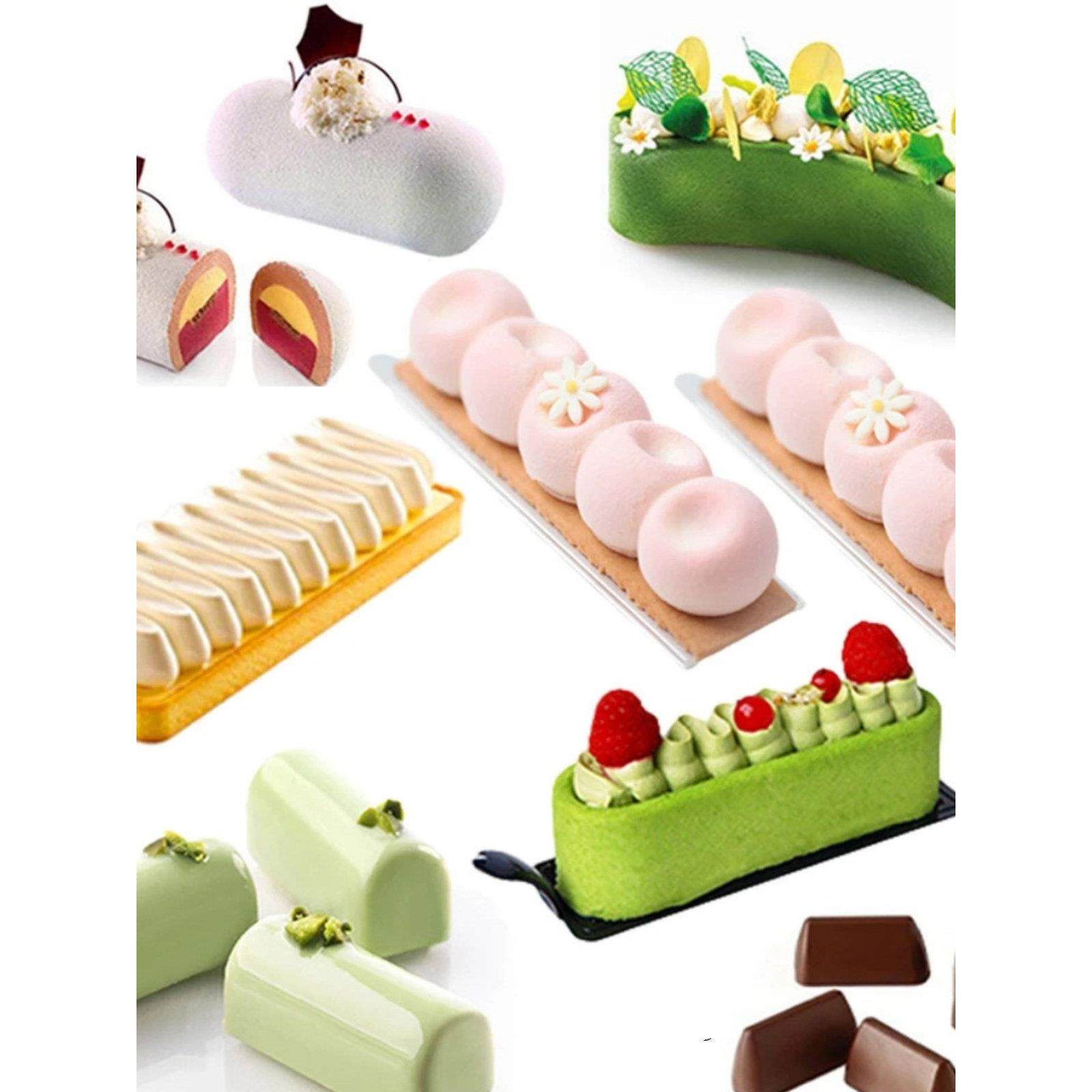 法式8连圆柱长条形闪电泡芙慕斯甜品硅胶模具凹槽巧克力虫喷砂模,厨房/烹饪用具,烘焙模具,淘宝优惠券,粉丝福利购,淘宝优惠卷