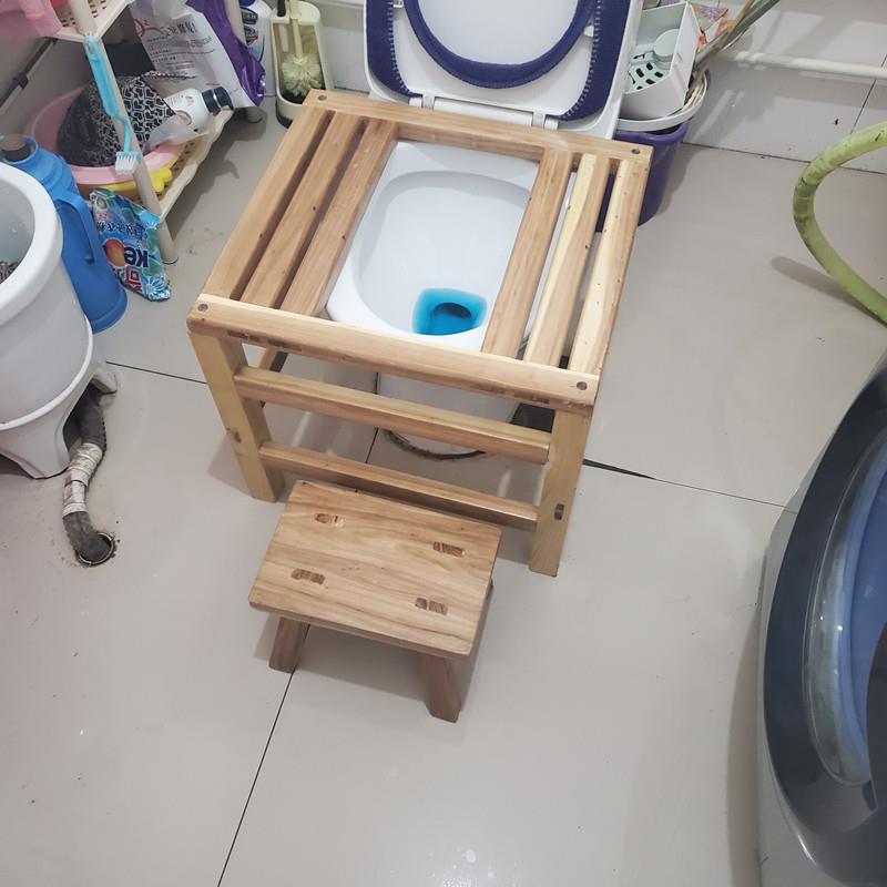 马桶改蹲便凳蹲坑神器坐厕变蹲厕坐便改蹲便器蹲坑式两用实木支架