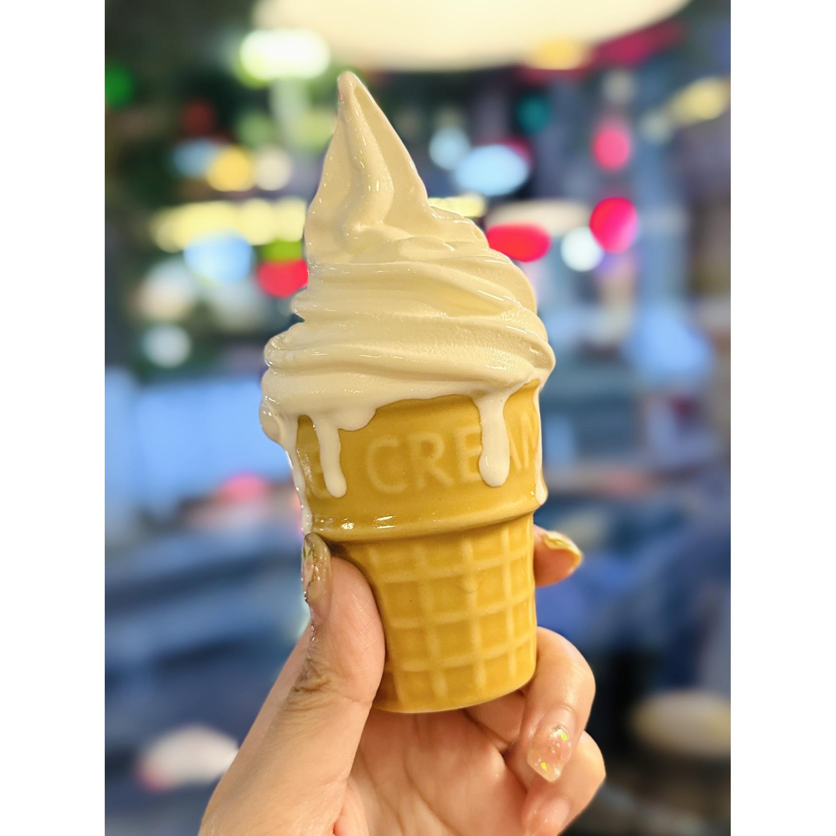 网红可爱少女心陶瓷冰淇淋杯甜筒冰激凌蛋糕圆筒雪糕杯子甜点杯