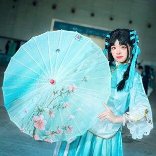 西施诗雨江南COS伞古装写真舞蹈伞汉服仙女拍照摄影道具装饰花伞