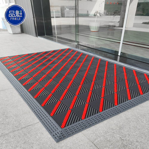 厂家直销防滑蹭土带毛刷门口地垫