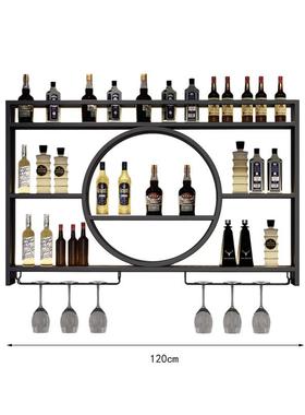 铁艺酒架现代展示柜酒柜墙上壁挂式挂墙壁挂式酒架餐厅墙上置物架