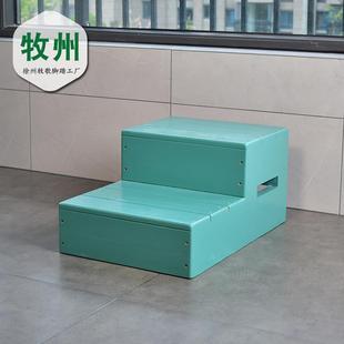牧州实木多层台阶凳脚踏2级小楼梯过渡踩垫脚飘窗阳台门前3阶踏