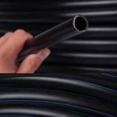 全新料pe自来水给水管材202532405063黑色盘管热熔焊接硬管国标厚