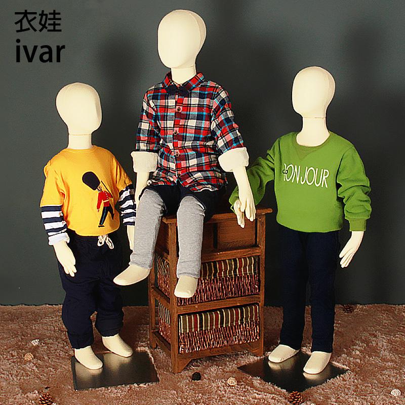 儿童模特道具童装软体儿童模特架全身小孩服装店模特人偶展示申恒