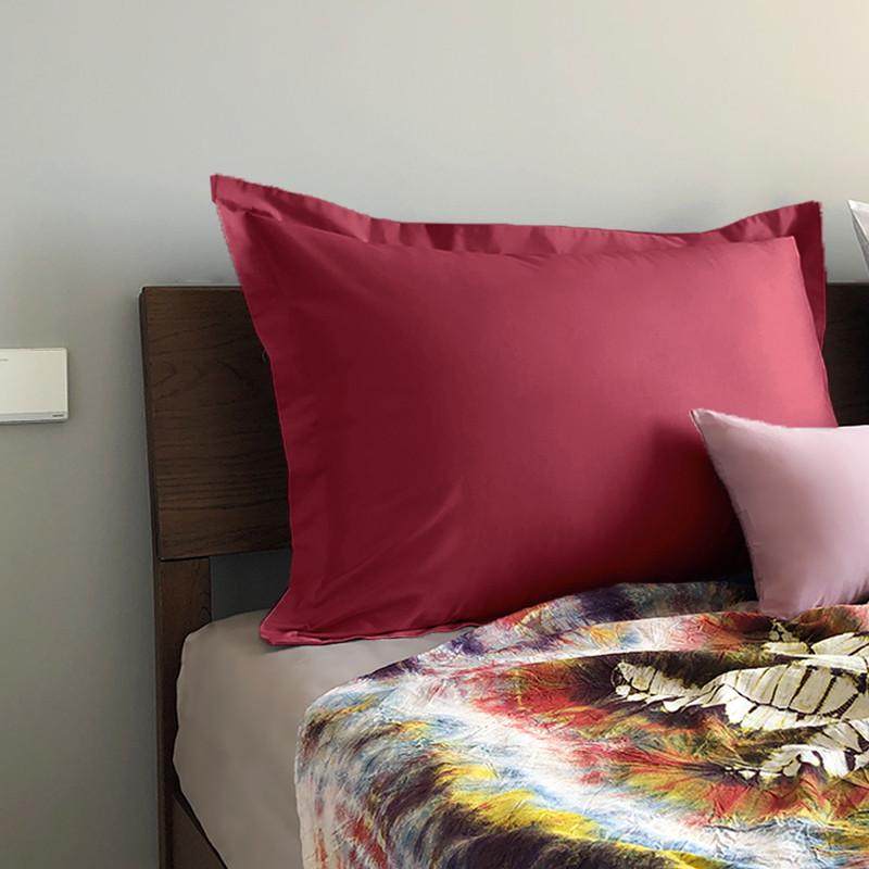 1z5x长方形床头大靠背沙发靠垫套65x85cm靠枕红色床上抱枕套6