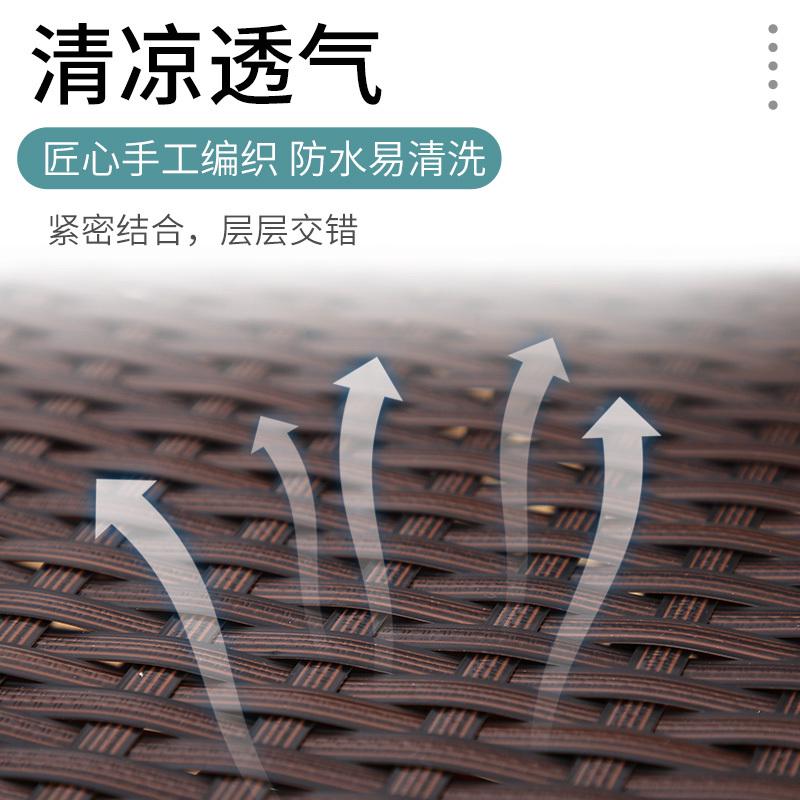 藤椅藤编织折叠午休躺椅午睡家用办公室外成人靠背休闲单人懒椅子