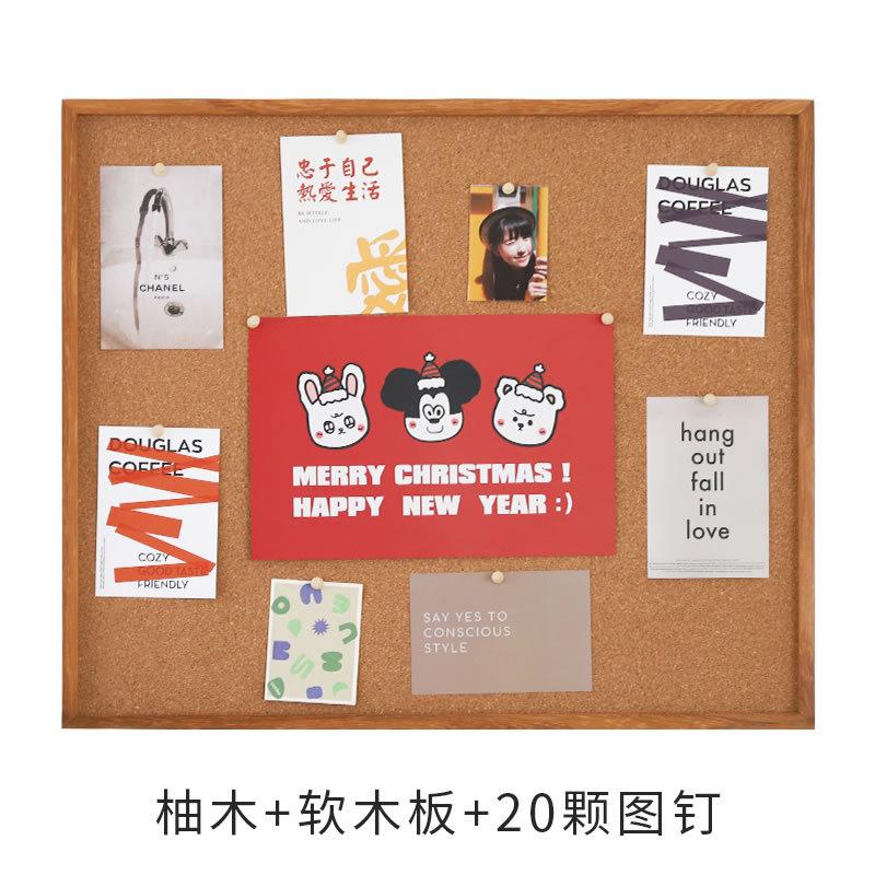 2v06挂墙实木装饰相框定制软木板背景框展示照片墙相片墙木质diy