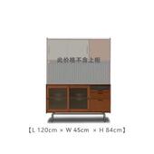 北欧实木餐边柜家用客厅洞洞板餐厅色橱柜中古厨房复古收纳储物柜