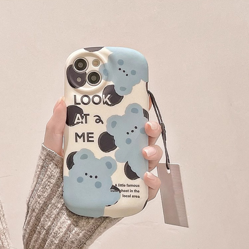 新款2024三只小熊适用苹果15promax手机壳新款iphone14高级感保护套14pro女神气质13硅胶小众max女