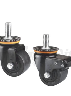 替代丝杆脚轮 CEL51-D63-BCM20 CEL52-D63-BC/UV万向刹车重型工业