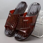 男士 硬底生胶牛筋底防滑塑胶塑料浴室冲凉防臭耐磨洗澡家居凉拖鞋