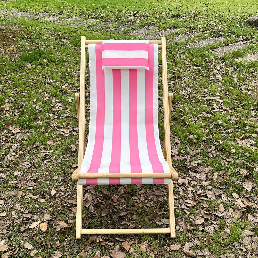 躺椅帆布沙滩椅便携午休实木椅椅逍遥折叠椅椅牛津布木质陪护椅