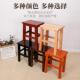 全实木大方凳家用客厅餐桌板凳中式 复古商用学校长正四方加粗椅子