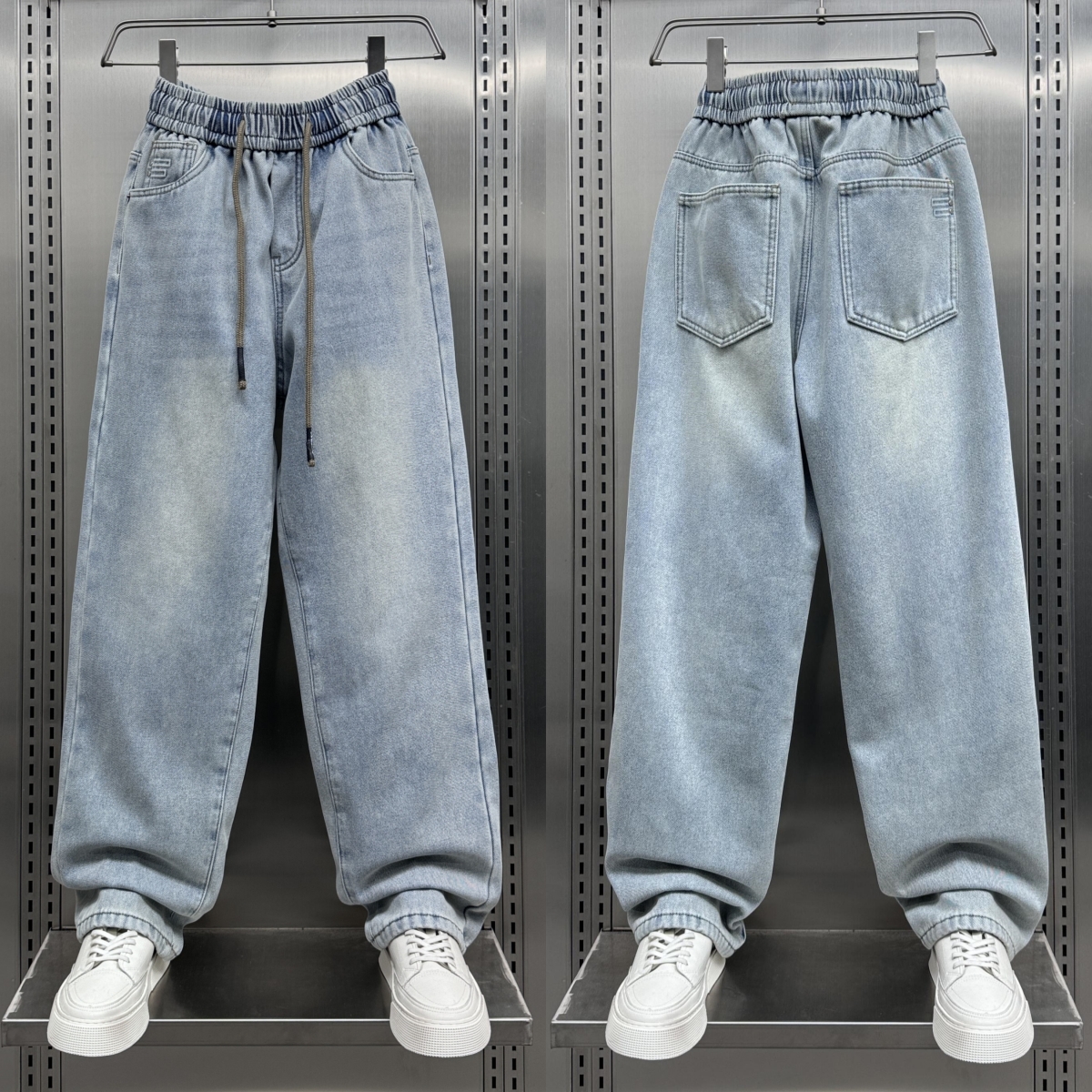 2025春季新款直筒百搭牛仔裤男