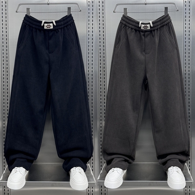 卫裤男秋冬新款2025潮牌宽松直筒