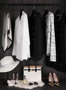 新元素 样板间衣帽间女装衣服主人房衣柜装饰品小香风组合套装