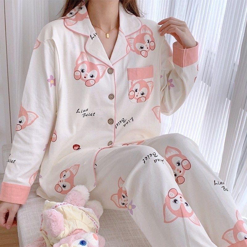 수유복 봄과 가을 산전 잠옷 수유복 얇은 스타일의 가슴 패드 산후 두꺼운 수유복 봄과 여름 정장