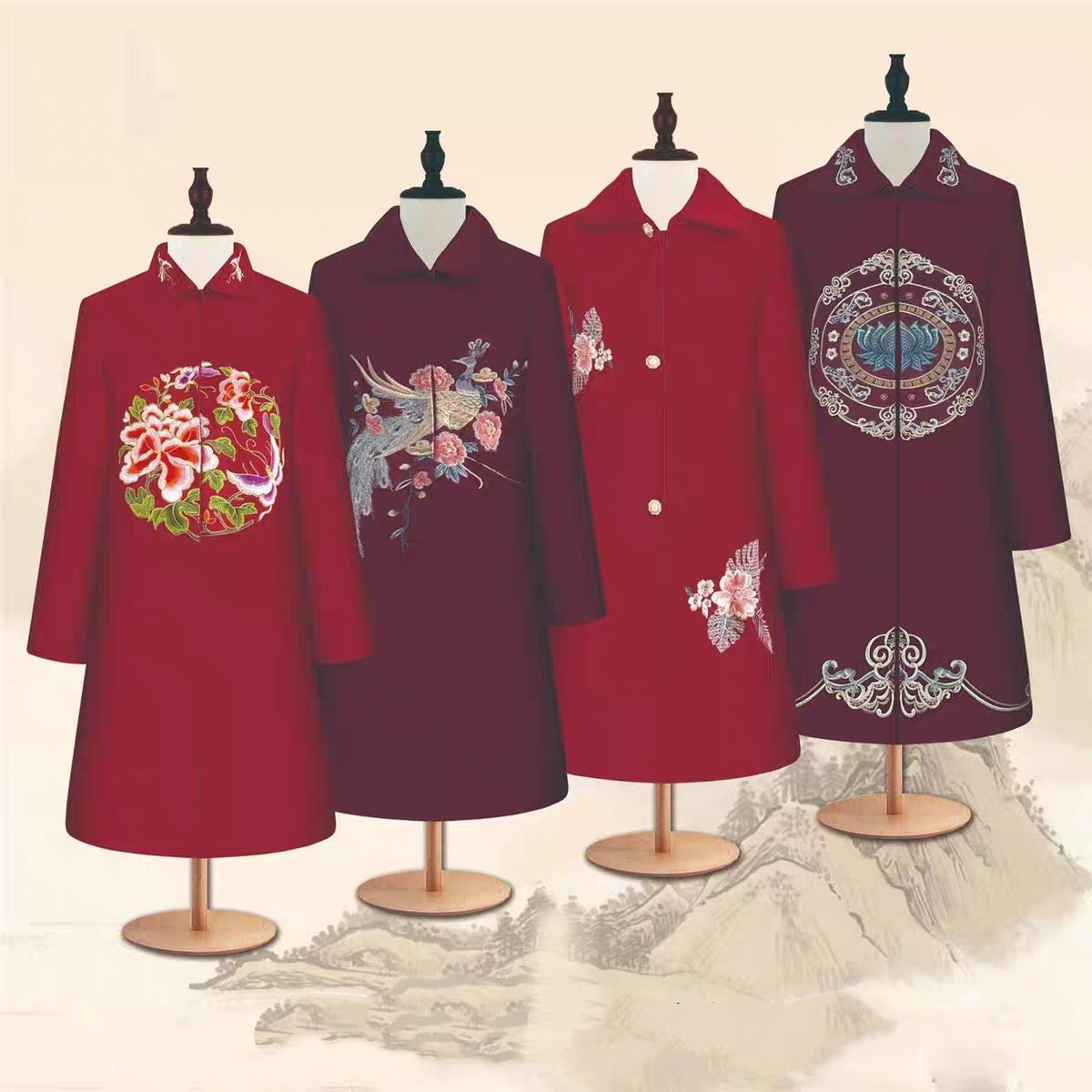 高档全套现代针织刺绣冲喜丧服女送老衣寿服年轻中老年款殡葬用品