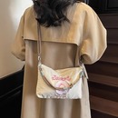重工刺绣甜甜圈手提尼龙布包包日系休闲外出通勤斜挎包百搭单肩包