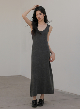 AIRIQI奥莱女装都市毛织H型连衣裙AF41LQ274