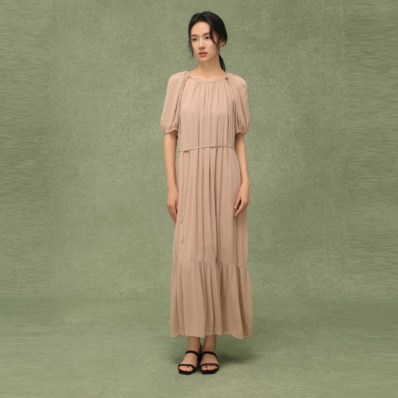 AIRIQI奥莱女装镂空连衣裙都市极简慵懒显瘦宽松连衣裙AH42LQ497,女装/女士精品,连衣裙,淘宝优惠券,粉丝福利购,淘宝优惠卷