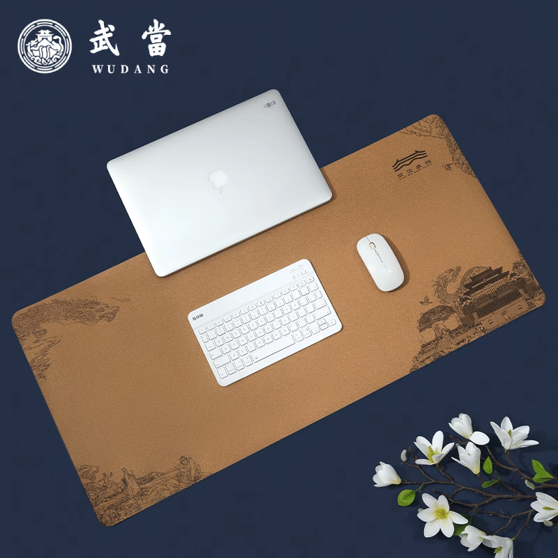 鼠标垫书桌垫武当山天然软木桌垫