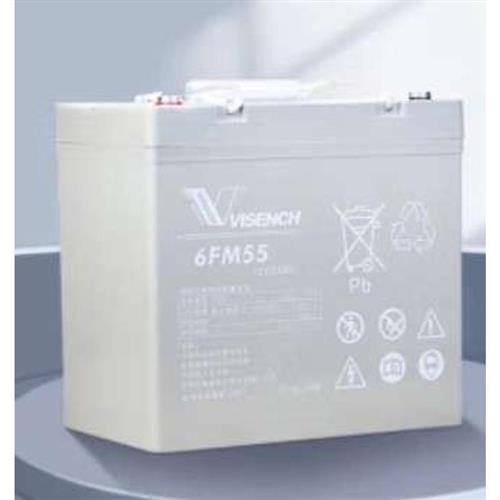 VISENCH蓄电池 UPS电源 铅酸免维护 6FM55 EPS 直流屏专用12V55AH