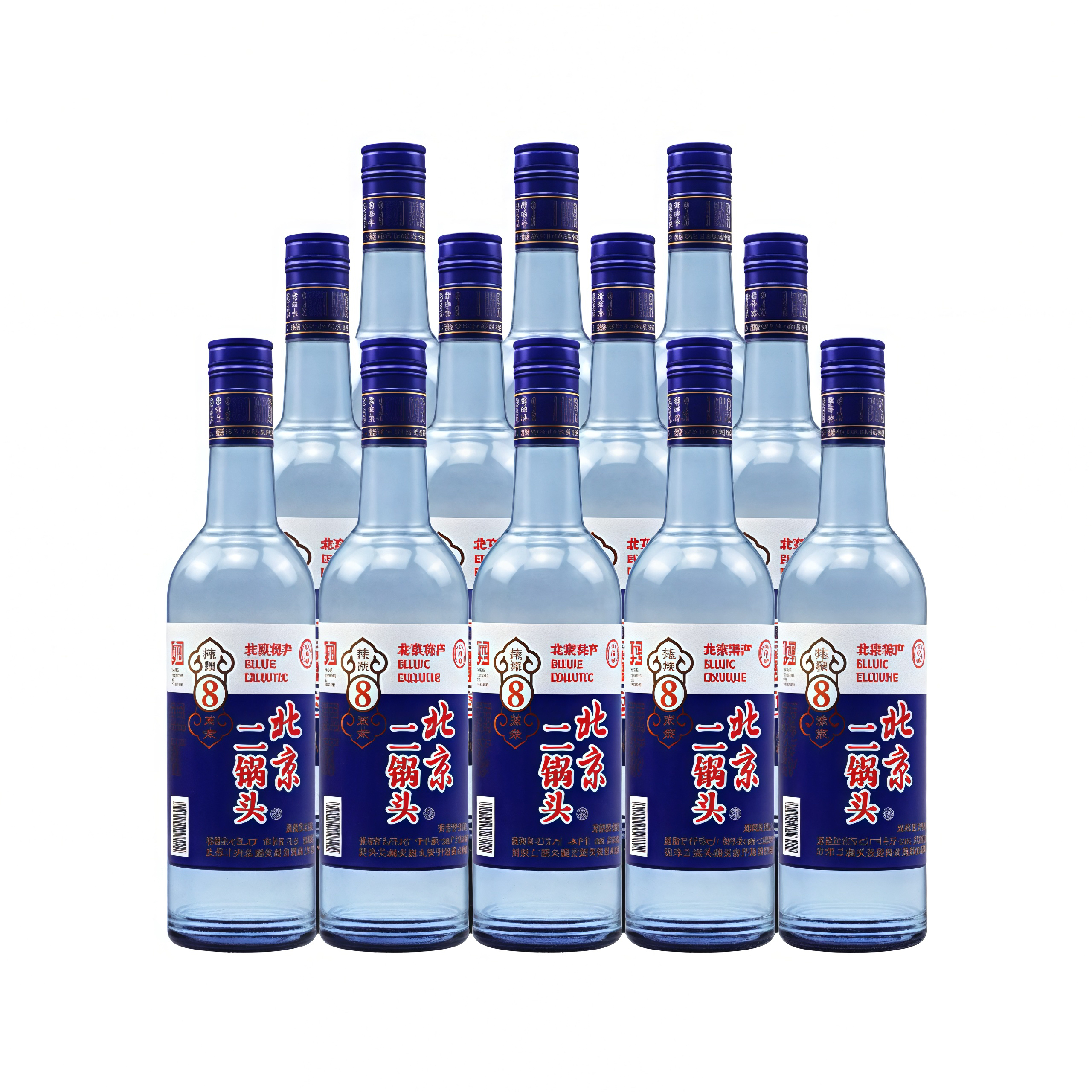 永丰牌北京二锅头纯粮八清香型白酒42度500ml*6/12瓶装自饮口粮酒