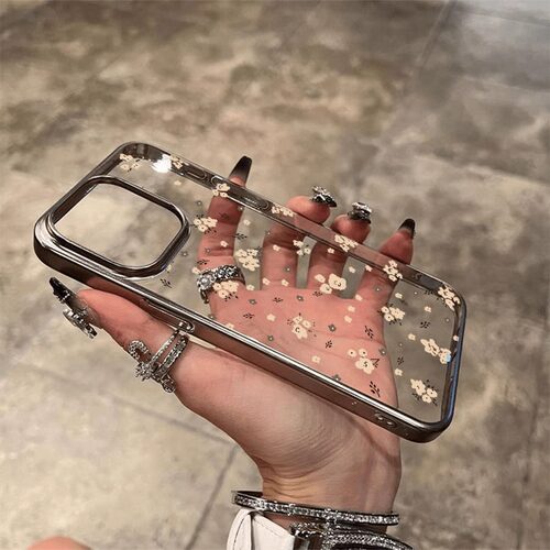 三星note20ultra手机壳白色碎花
