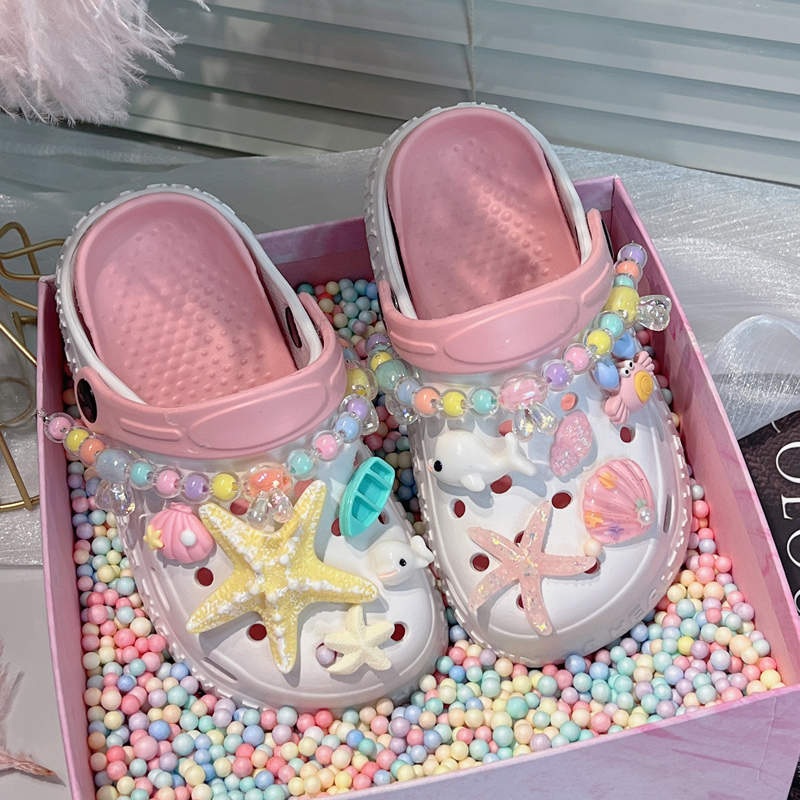 皮皮圓卡通可愛兒童夏季拖鞋