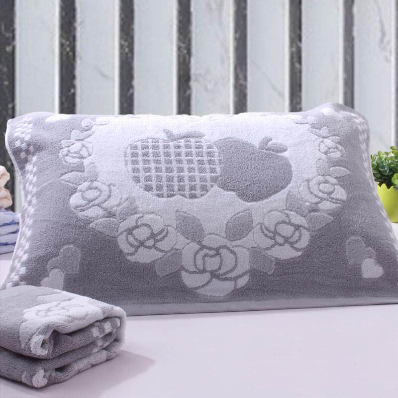 纯棉枕巾一对装上海老牌男士防头油老式枕头巾学生成人情侣枕