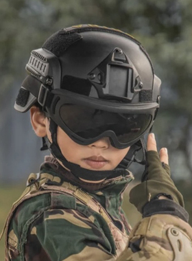 战术头盔特种兵男军迷护目镜儿童军事MICH2024绝地求生吃鸡真人CS