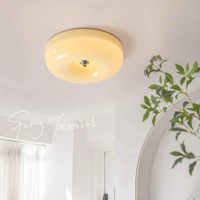 全光谱布丁吸顶灯法式中古奶油风卧室书房阳台玄关儿童房复古灯具,家装灯饰光源,餐厅/卧室/书房吸顶灯,淘宝优惠券,粉丝福利购,淘宝优惠卷