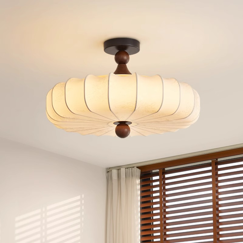 布艺卧室灯中古风吸顶灯法式复古主卧灯宋代美学书房灯侘寂风灯具,家装灯饰光源,餐厅/卧室/书房吸顶灯,淘宝优惠券,粉丝福利购,淘宝优惠卷