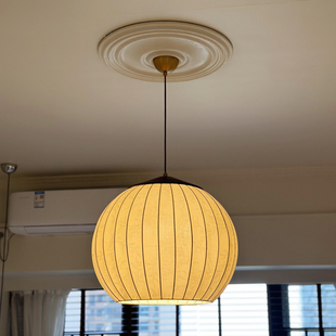 法式中古圆形餐厅吊灯诧寂风餐桌灯卧室书房复古茶室灯笼客厅吊灯