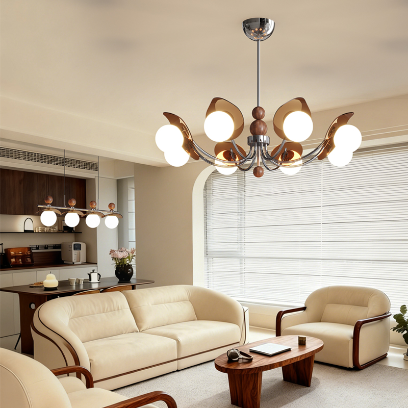 法式轻奢柿子灯客厅吊灯