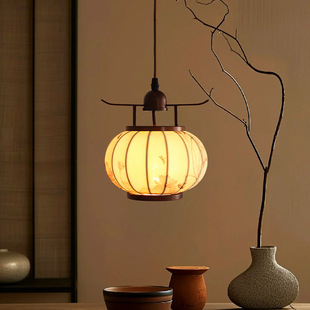 宋代美学小吊灯复古禅意茶室书房卧室床头灯中国风餐厅吧台小吊灯